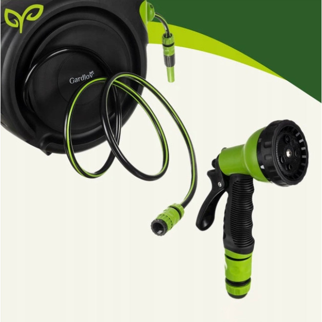 Шланг для поливу на автоматичній котушці Gardlov 1/2