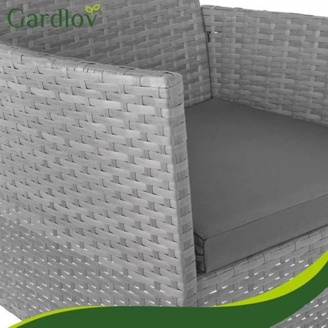 Садові меблі з ротангу сірі Gardlov 26907/n