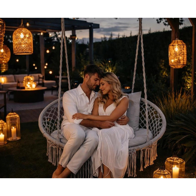 Двомісне підвісне крісло «Гніздо лелеки» Gardlov 27378/n