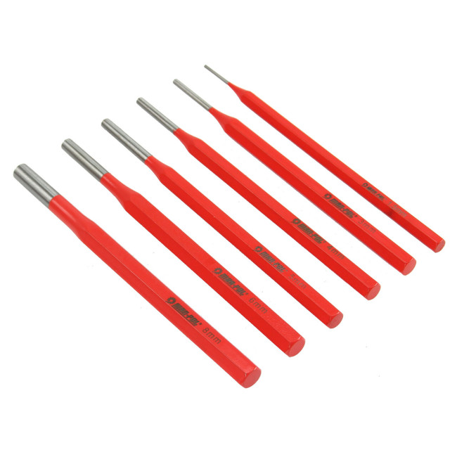 Набір пуансонів, фрез і пробійників, 12 шт., в футлярі Mar-Pol (M22365)