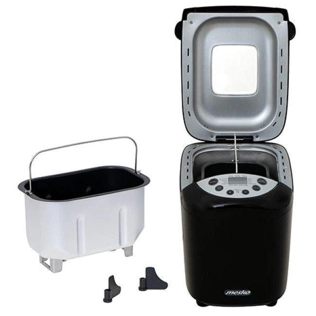 Хлібопічка Mesko MS 6022, 850 Вт, 15 програм для приготування ароматного свіжого хліба вдома