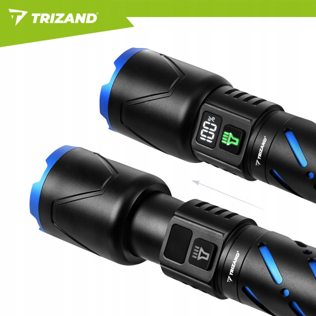 Тактичний фонарь Trizand 26950 800 лм, USB-C, zoom, 5000 мАч