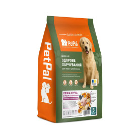 Сухий корм для собак PetPal для малих та середніх порід - свіжа курка з рисом та овочами 3,5 кг (1001)