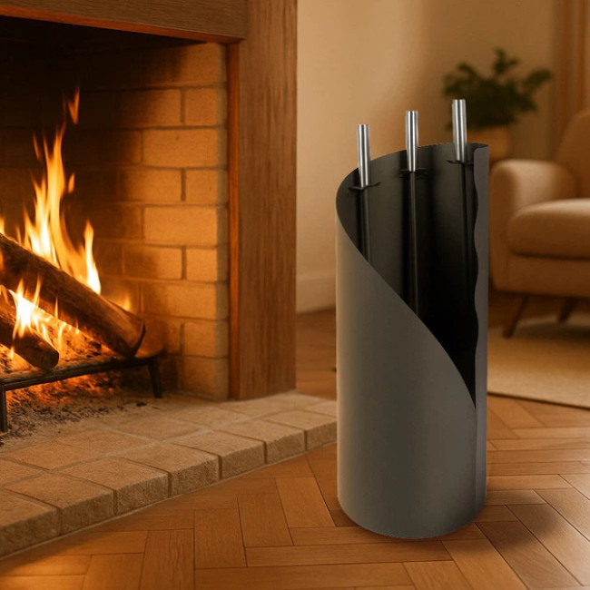 Каминный набор в стиле лофт Kaminer 23 х 60 см (25970)