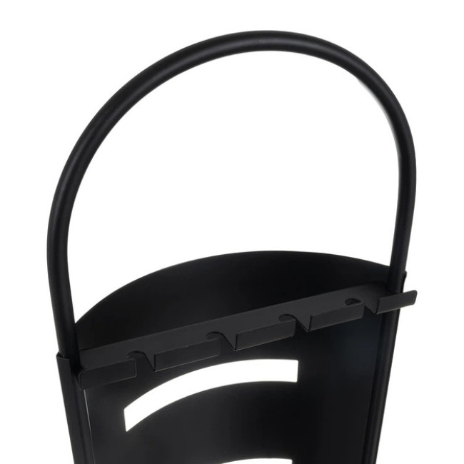 Каминный набор в стиле лофт Kaminer 5 предметов 60 х 18 см Черный (25971)