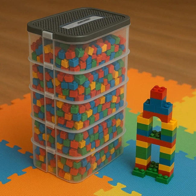 Контейнер для зберігання конструктора 5 рівневий Kruzzel 25759