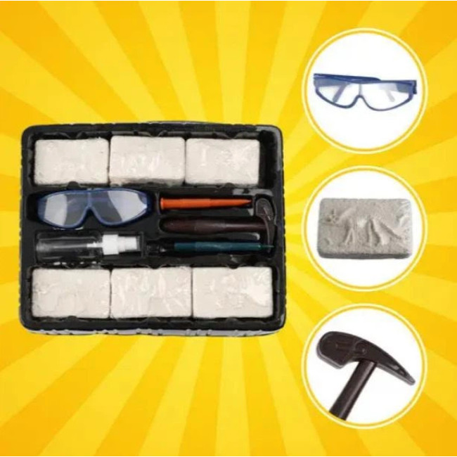 Дитячий ігровий набір для розкопок динозаврів 6 в 1 Kruzzel 26422/n