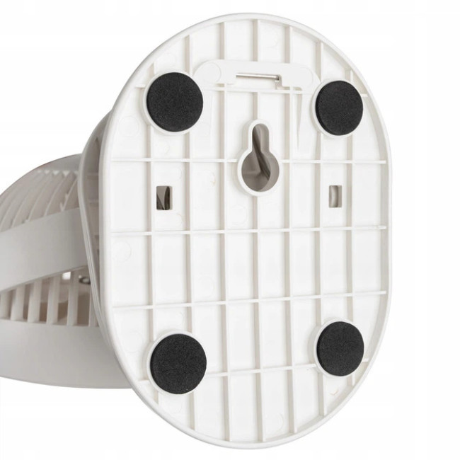 Акумуляторний настільний вентилятор з затискачем Ruhhy 3в1 1200 мАч 18 x 16 x 13 см Білий (25566)