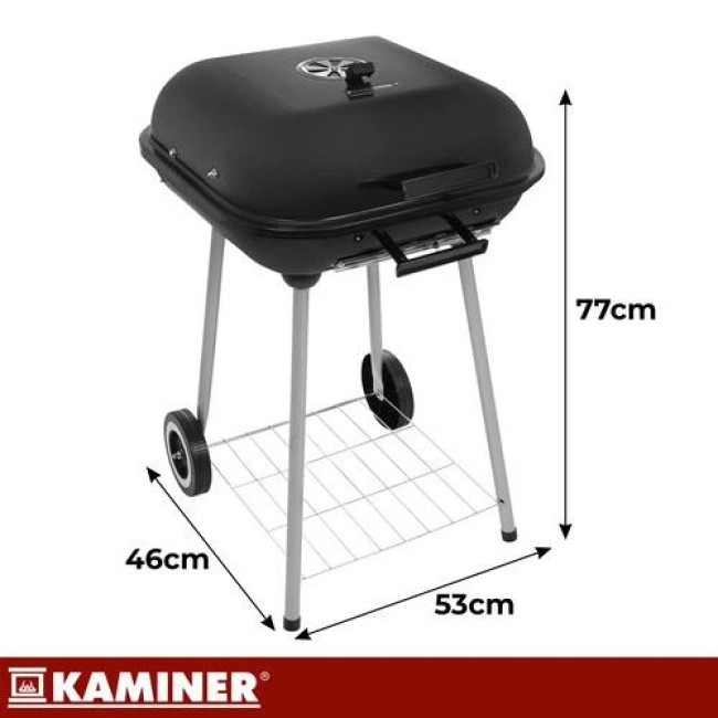 Садовий гриль з кришкою Kaminer 27321