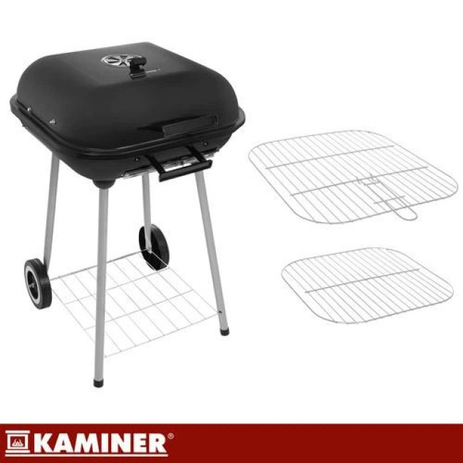Садовий гриль з кришкою Kaminer 27321