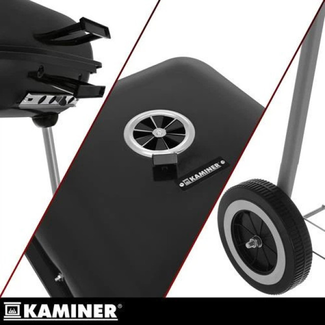 Садовий гриль з кришкою Kaminer 27321