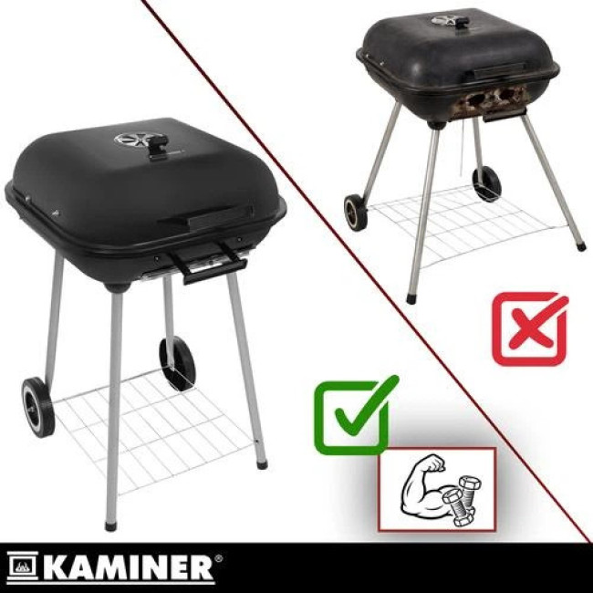 Садовий гриль з кришкою Kaminer 27321