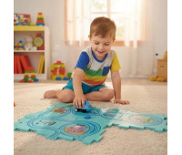 Пазл-трек Kruzzel 24851 — 25 деталей, дорожній килимок, машинка, навчальний