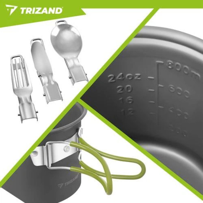 Набор туристической посуды 1,2 л Trizand 27413