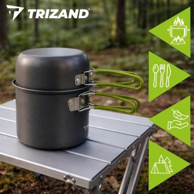 Набор туристической посуды 1,2 л Trizand 27413