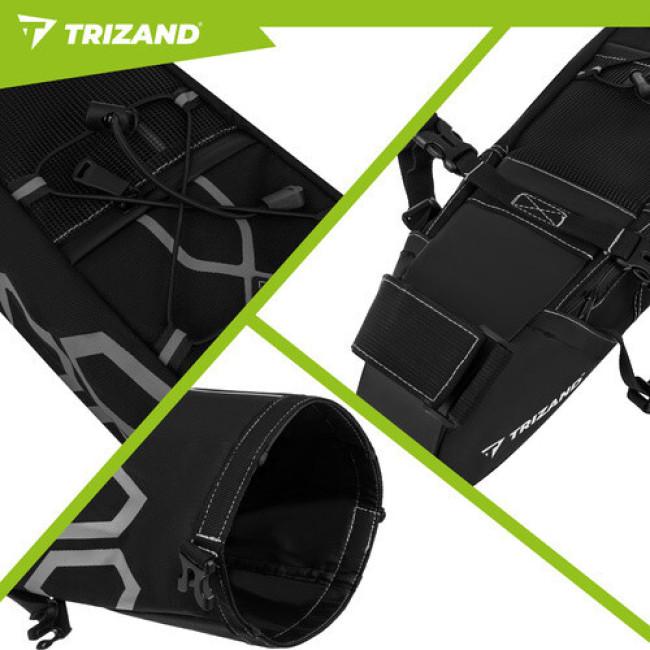 Сумка велосипедна бокова Trizand 27353, 12L, водонепроникна, під сідло