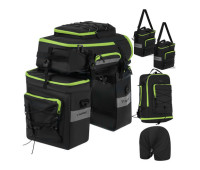 Сумка велосипедна Trizand 27339, 65L, водонепроникна, 3 в 1, багажник, рюкзак