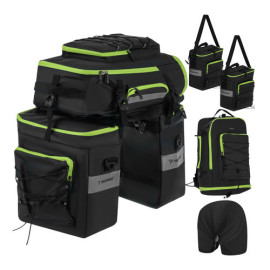 Сумка велосипедная Trizand 27339, 65L, водонепроницаемая, 3 в 1, багажник, рюкзак