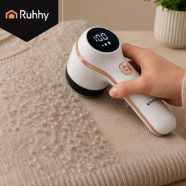 Бездротова машинка для видалення катишків Ruhhy 27131 (USB-C, 6 лез, ЖК-дисплей)