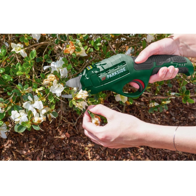 Акумуляторний садовий секатор для обрізки гілок Parkside 4 В, 4 Ач, USB-C (PAGS 4 A1)