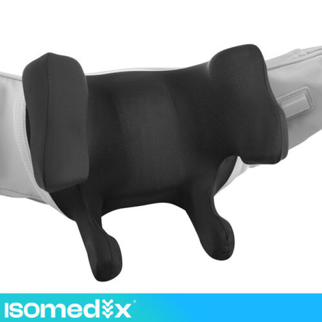 Масажер для шиї Shiatsu бездротовий з підігрівом, 22.2W, USB-C, авто-вимкнення, чорний. Isomedix 27467