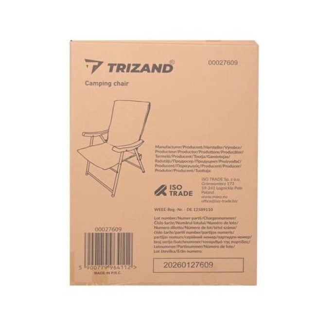 Складной туристический стул Trizand 27609
