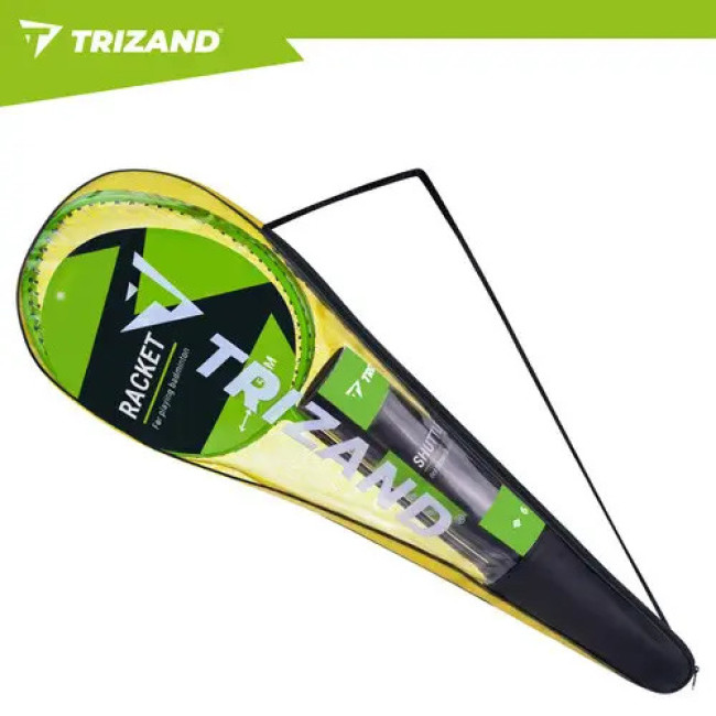 Набір для бадмінтону Trizand 9 в 1 - 2 ракетки, 6 воланів, чохол (27680)