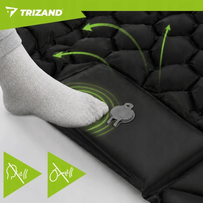Самонадувний туристичний матрац Trizand 190х60 см + чохол (27682)