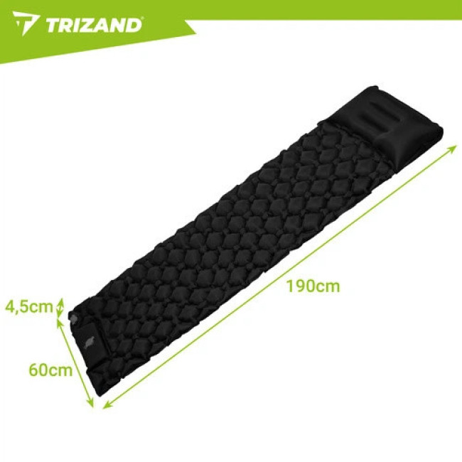 Самонадувний туристичний матрац Trizand 190х60 см + чохол (27682)