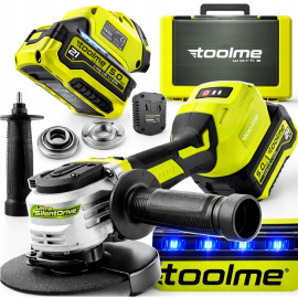 Болгарка (угловая шлифмашина) аккумуляторная 125мм 1400Вт Toolme (Польша)
