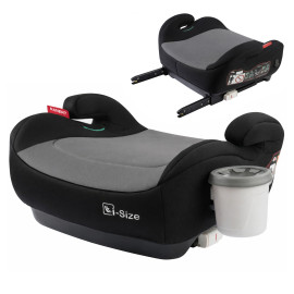 Автокресло бустер Hanert Junior i-Size Black + подстаканник