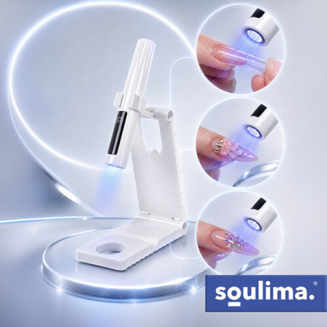 УФ лампа для нігтів Soulima 27771 - 3 Вт, LCD, USB-C, портативний MINI