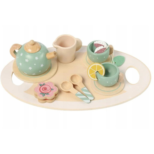 Дерев’янна посудка з тістечками у стилі “Candy Party”