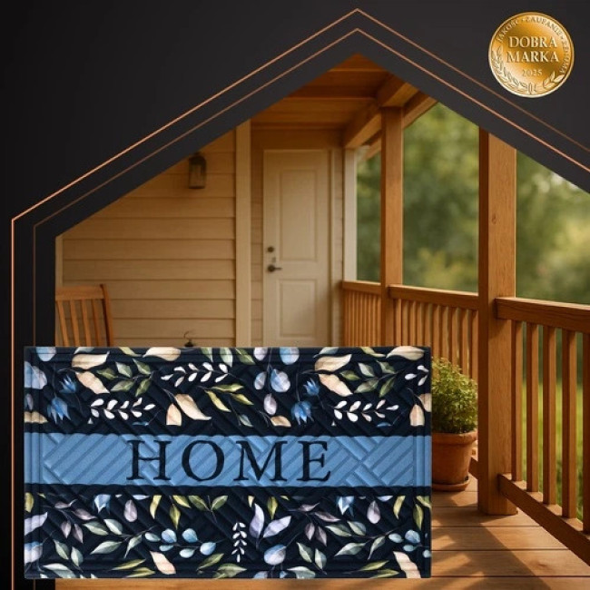 Килимок придверний для взуття Ruhhy Home 26550 75?45 см чорний, вологопоглинаючий