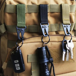 Карабін Стілкeтс з кільцем на стропі оліва (ТК22О)