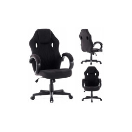 Геймерське крісло Sense7 Prism black тканина -комфорт та стиль для тривалих ігор