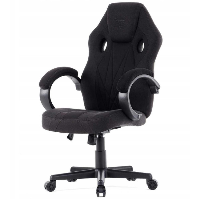 Геймерське крісло Sense7 Prism black тканина -комфорт та стиль для тривалих ігор