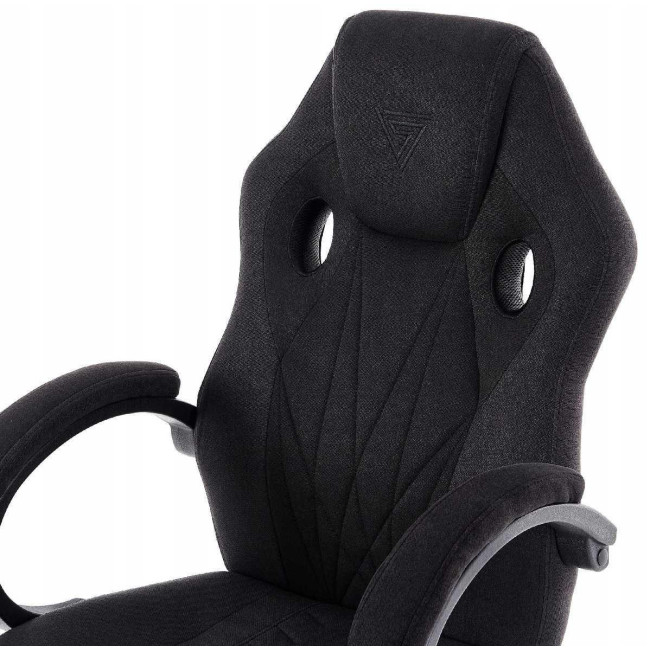Геймерське крісло Sense7 Prism black тканина -комфорт та стиль для тривалих ігор