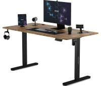 Ігровий стіл SENSE7 Nojo Wenge 140x70 см Елегантність і комфорт для геймерів у темному відтінку