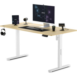 Геймерский стол SENSE7 Nojo Pine 140x70 см Идеальное сочетание стиля и функциональности