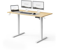 Геймерський стіл SENSE7 Nojo LIGHT 120 см x 60 см (Вайт, сосна)