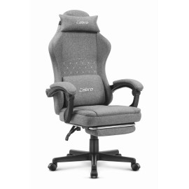 Ігрове крісло CABRO C503 FABRIC Сірий елегантний дизайн та комфорт для геймерів