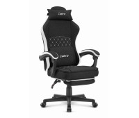 Геймерське крісло Cabro C503 BLACK WHITE елегантність та комфорт для геймерів