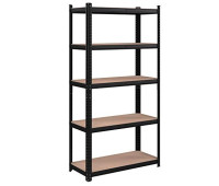 Металевий стелаж Medas Professional 180x 90x40 см на 5 полиць 875 кг чорний