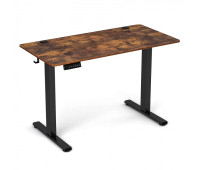 Геймерський стіл електричний Costway 120 x 60 см коричневий CB10607DE-BN
