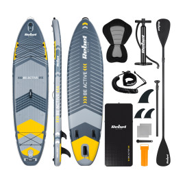 SUP дошка 350см Rebel ACTIVE RBA-4507-G з аксесуарами сапборд 170 кг 335 x 84 x 15 см Grey