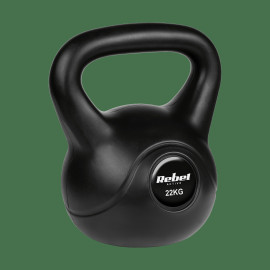 Гіря бітумінозна Rebel RBA-2321 ACTIVE 22 кг з ПВХ-покриттям та ергономічною ручкою