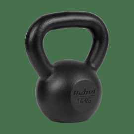 Чавунна гиря Rebel Active RBA-2323-14 14 кг з ергономічною ручкою для силових тренувань