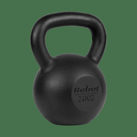 Чавунна гиря Rebel Active RBA-2323-24 24 кг з ергономічною ручкою та плоским дном