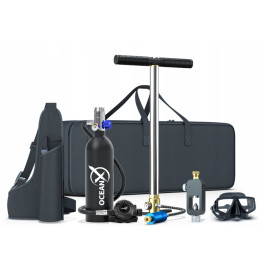 Міні-кисневий балон OceanX Diving Set 1л Ідеальний набір